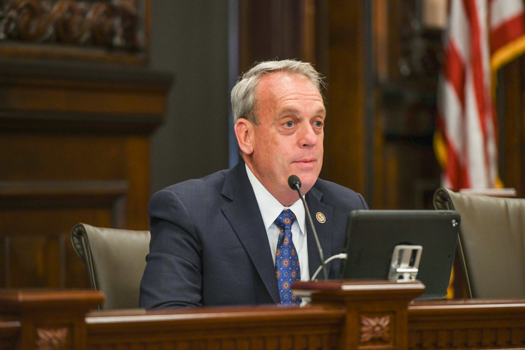 Senator Fowler Talking in Summit