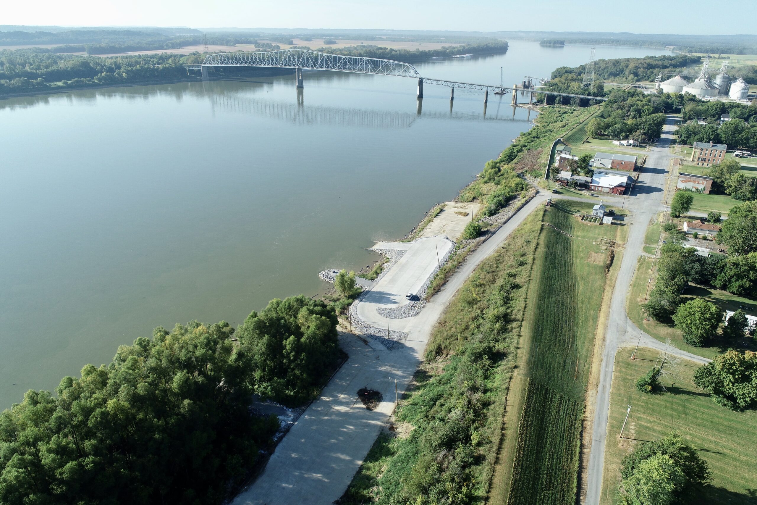 Senator Fowler announces completion of Old Shawneetown Ohio Boat Ramp