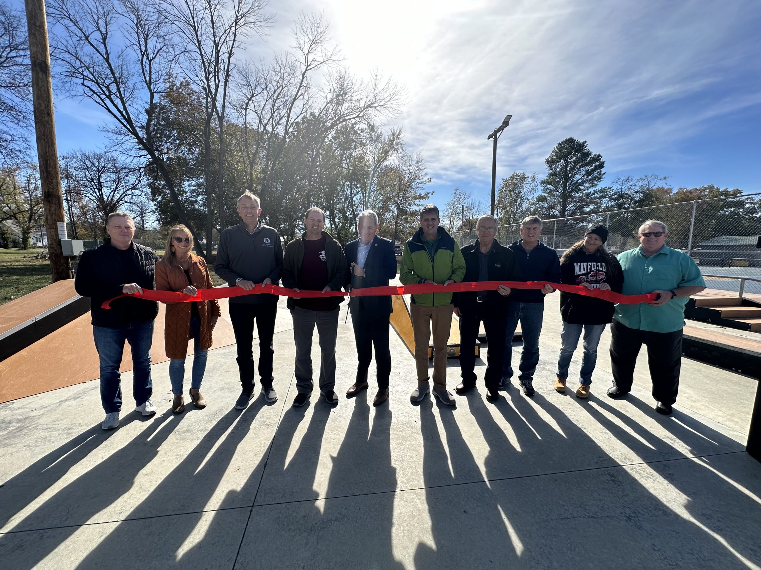 Senator Fowler joins local officials to celebrate second phase of skatepark completion