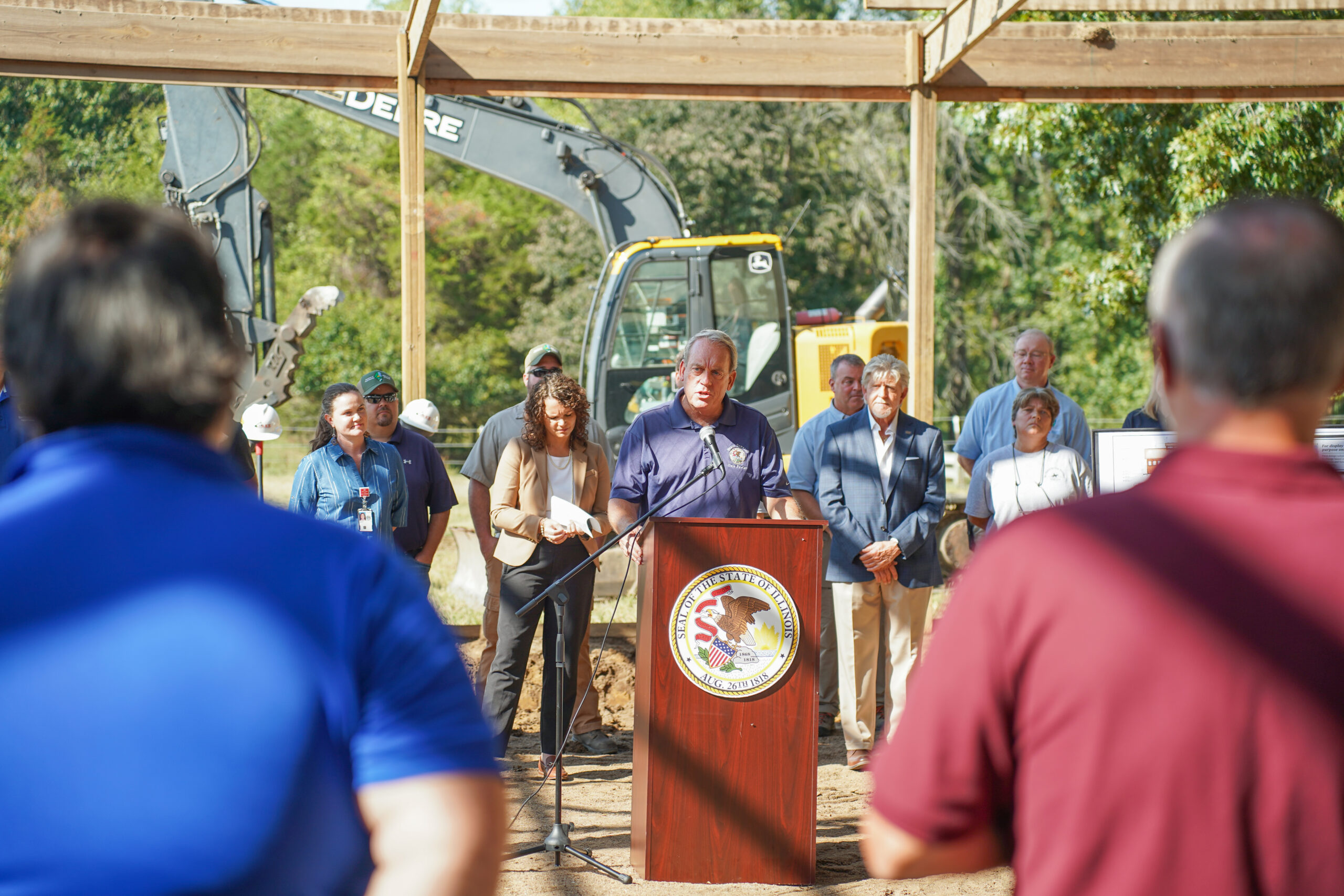 Groundbreaking Ceremony Held for Enclosed Arena at Giant City Stables