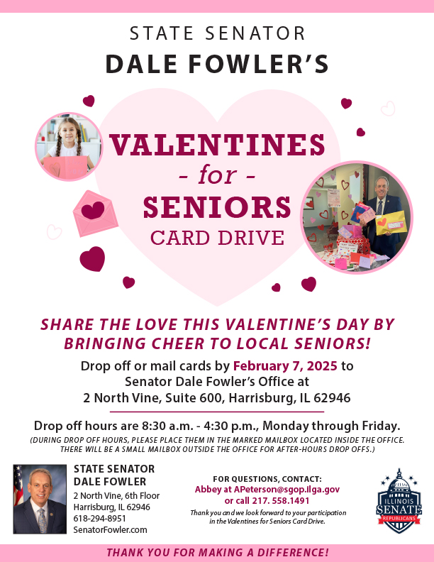 Sen. Fowler: Help send Valentines to residents of long-term care facilities