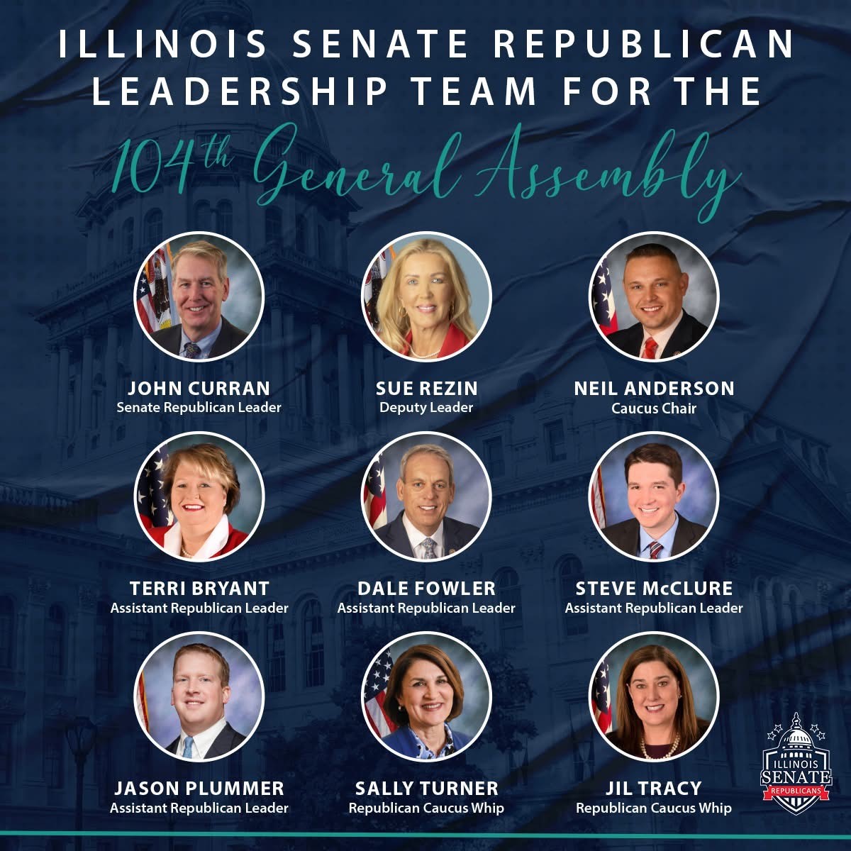 Senator Fowler re-appointed to Senate Leadership Team
