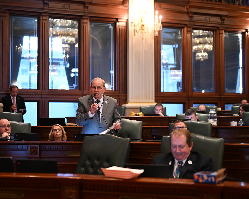 Jacobs speaking on the floor